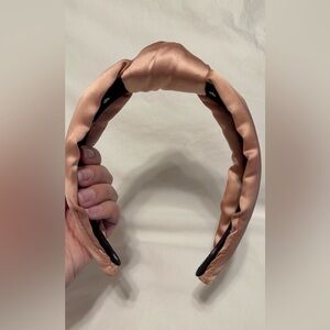Lele sadoughi rose gold satin headband